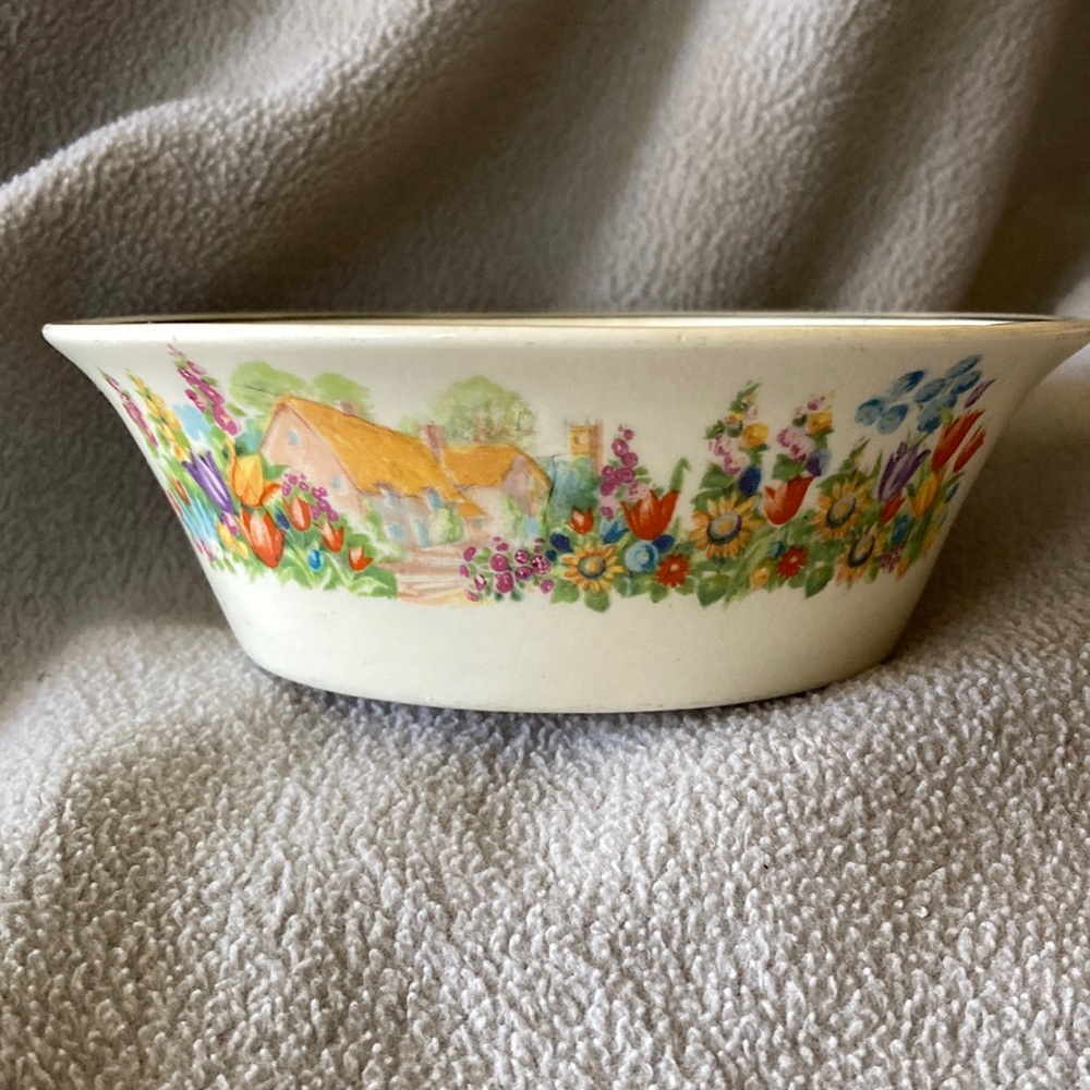 Vintage Cottage Harker Hotoven China Bowl